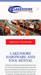 Mobile Screenshot of lakeshorehdwr.com